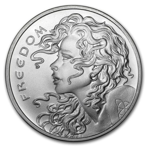 2020 (New) Freedom Girl Medallion Shield Round 1 oz Silver Coin