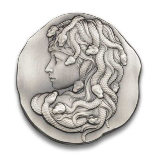 【Backorder】(New) Canada Medusa Silver 10 oz High Relief Antique Bar