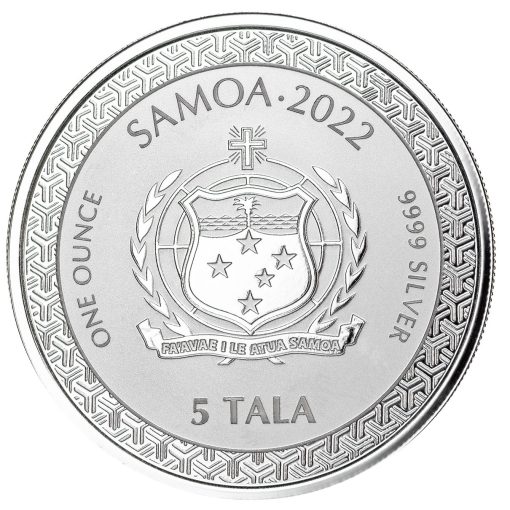 2022 (New) Samoa MOMOTARO ANIME Silver 1 oz Coin - Image 2