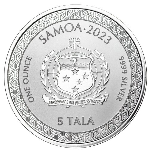 2023 (New) Samoa MOMOTARO UKIYOE Silver 1 oz Coin - Image 2