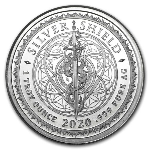 2020 (New) Freedom Girl Medallion Shield Round 1 oz Silver Coin - Image 2