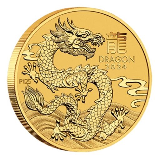 【3 Day Ship】2024 (New) Australian Year of the Dragon Lunar Gold 1 oz Coin - Image 3