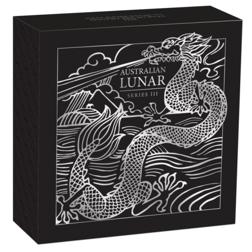 2024 (New) Australian Year of the Dragon Lunar Silver 1 oz Proof Coin - Image 6