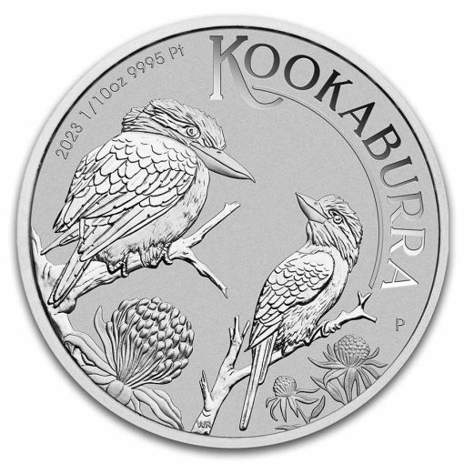 2023 (New) Australian Kookaburra Perth Mint Platinum 1/10 oz Coin