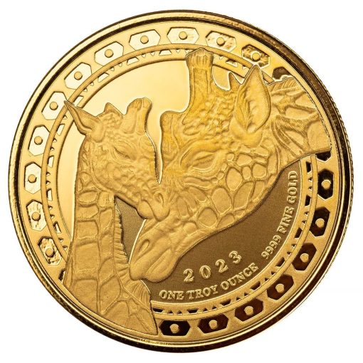 【お取り寄せ】2023年 (新品) 赤道ギニア「麒麟・キリン」純金 1オンス プルーフ 金貨