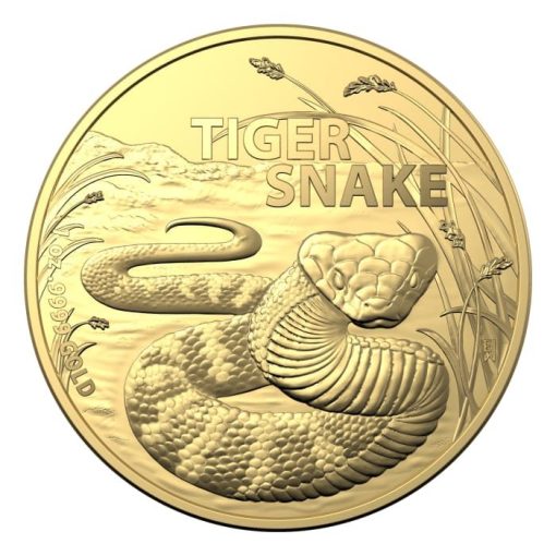 【Backorder】2024 (New) Australia Most Dangerous Tiger Snake Gold 1 oz Coin