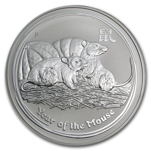 【3 Day Ship】2008 (New) Australian Lunar Year of the Mouse Silver 1 Kilogram Coin