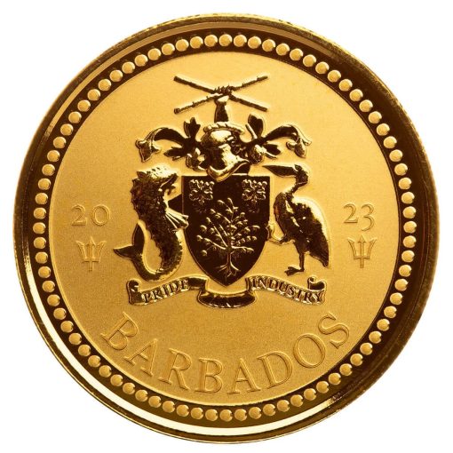 【Backorder】2023 (New) Barbados Trident Gold 1 oz Coin - Image 2