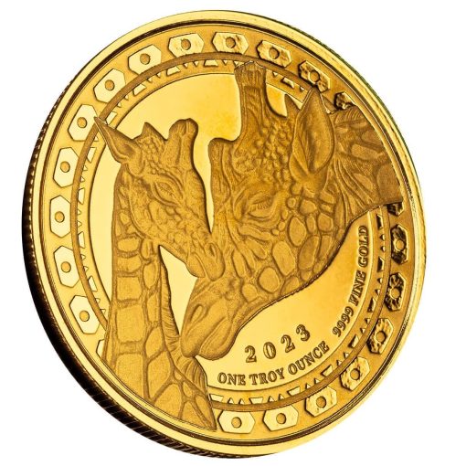 【お取り寄せ】2023年 (新品) 赤道ギニア「麒麟・キリン」純金 1オンス プルーフ 金貨 - 画像 (3)