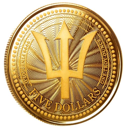 【Backorder】2023 (New) Barbados Trident Gold 1 oz Coin - Image 4