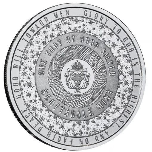 【3 Day Ship】(New) USA The Bethlehem Nativity Christmas Jesus Saviour Silver 1 oz Round - Image 5