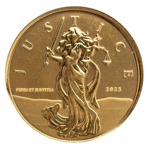 2023 (New) Gibraltar Lady Justice Gold 1/10 oz Coin