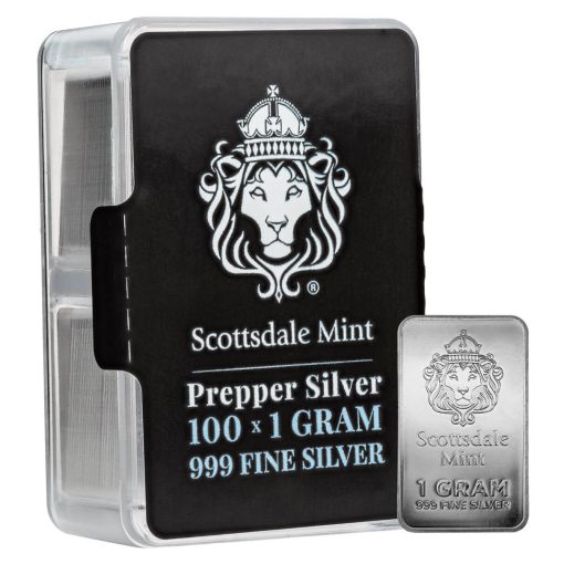 (New) USA Prepper Silver 1 Gram Bar【100 bars】