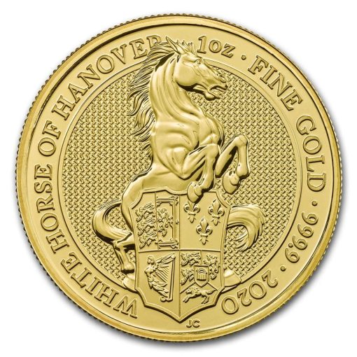 【3 Day Ship】2020 (New) Great Britain Queens Beast The White Horse Gold 1 oz Coin