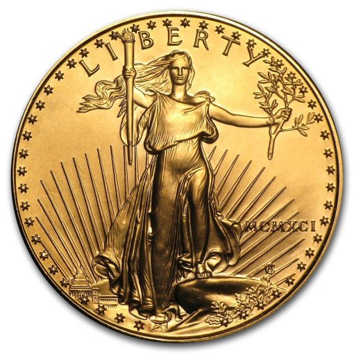 【Backorder】1991 (New) American Eagle Walking Liberty Gold 1 oz Coin