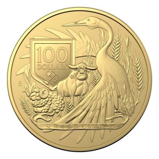 【Backorder】2023 (New) Australian Coat of Arms Queensland Gold 1 oz Coin