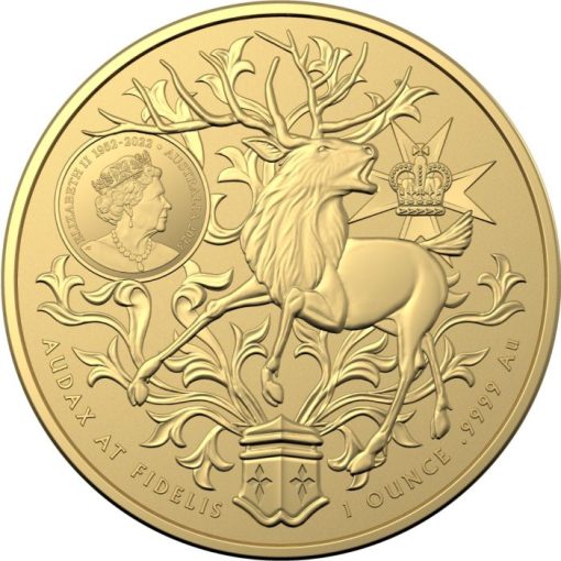 【Backorder】2023 (New) Australian Coat of Arms Queensland Gold 1 oz Coin - Image 2