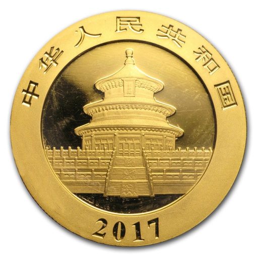 【お取り寄せ】2017年 (新品) 中国「パンダ」純金 30グラム 金貨 - 画像 (2)