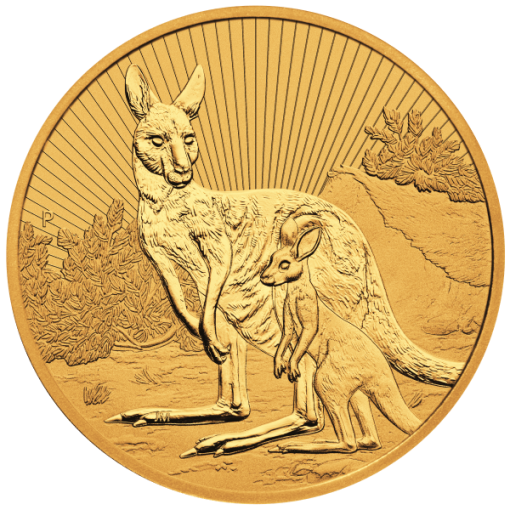 【Backorder】2023 (New) Australia Kangaroo Mother & Baby Gold 2oz Coin