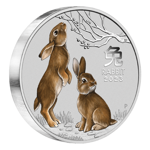 【3 Day Ship】2023 (New) Australia Year of the Rabbit Silver 1 Kilogram Color Coin - Image 3