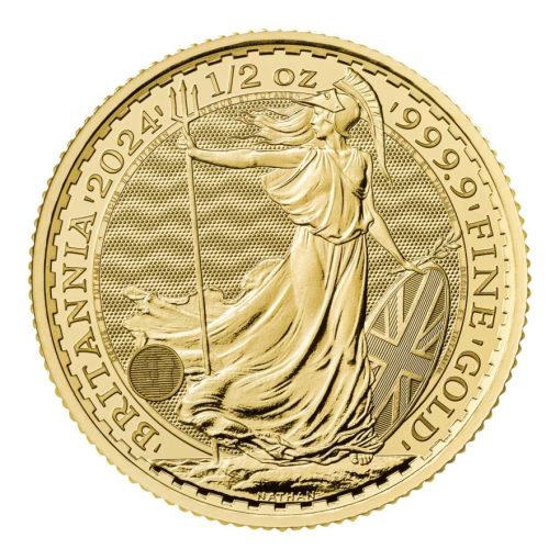 【3日以内に発送】2024年 (新品) イギリス「ブリタニア」純金 1/2オンス 金貨