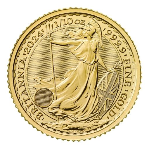 2024 (New) Great Britain Britannia Gold 1/10 oz Coin