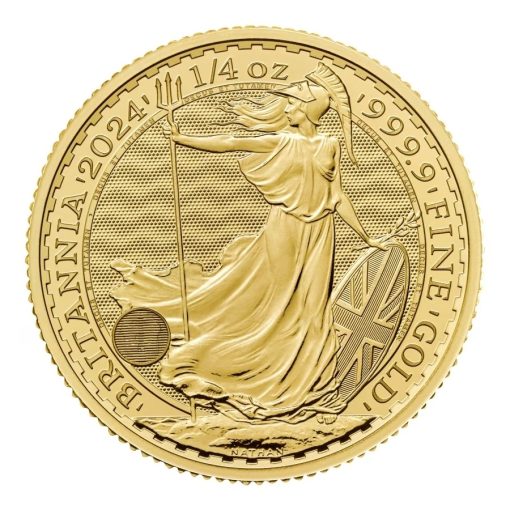 【3 Day Ship】2024 (New) Great Britain Britannia Gold 1/4 oz Coin