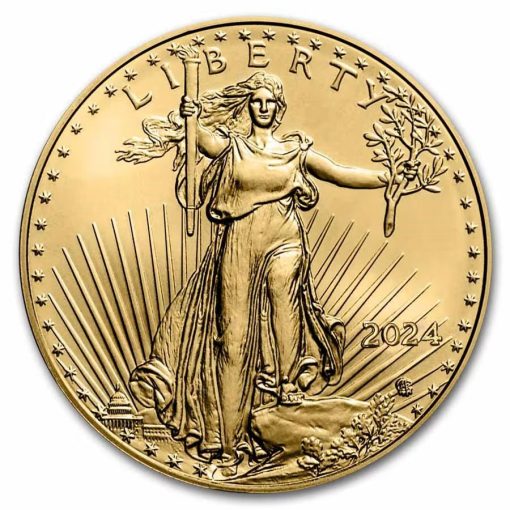 【3 Day Ship】2024 (New) American Eagle Walking Liberty Gold 1/4 oz Coin