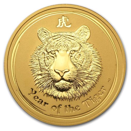 【Backorder】2010 (New) Australia Lunar Year of the Tiger Gold 2 oz Coin