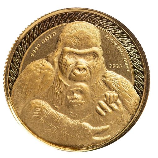 2023 (New) Congo Silverback Gorilla Gold 1/10 oz Coin