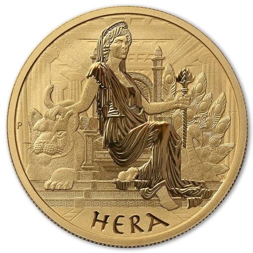 【Backorder】2022 (New) Tuvalu Gods of Olympus Hera Gold 1 oz Coin