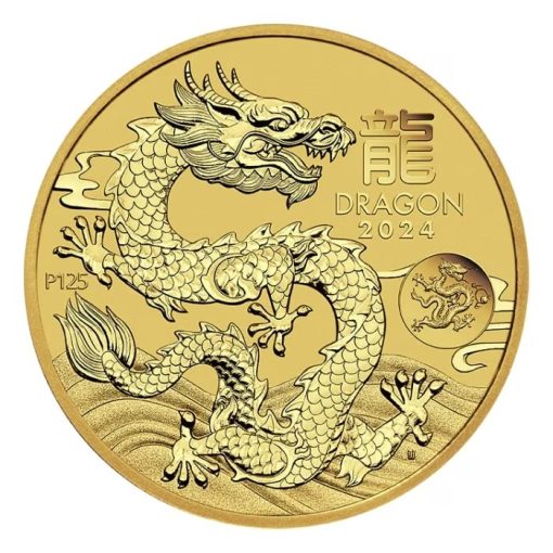 【Backorder】2024 (New) Australian Lunar Year of the Dragon (Dragon Privy) Gold 1 oz Coin