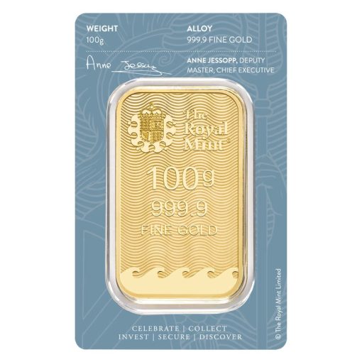 【Backorder】(New) The Royal Mint Britannia Gold 100 Gram Bar - Image 2