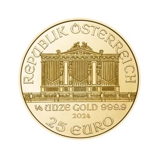 【3 Day Ship】2024 (New) Austrian Philharmonic Gold 1/4 oz Coin - Image 2