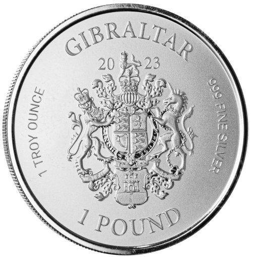 2023 (New) Gibraltar War Elephant Silver 1 oz Coin - Image 5