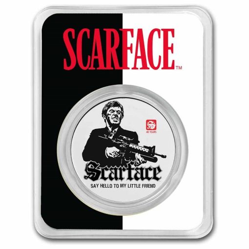 2022 (New) Chad Scarface 40th Anniversary Silver 1 oz Color Coin