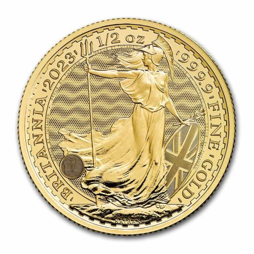 【3 Day Ship】2023 (New) Great Britain Britannia Gold 1/2 oz Coin (Elizabeth II) #8473