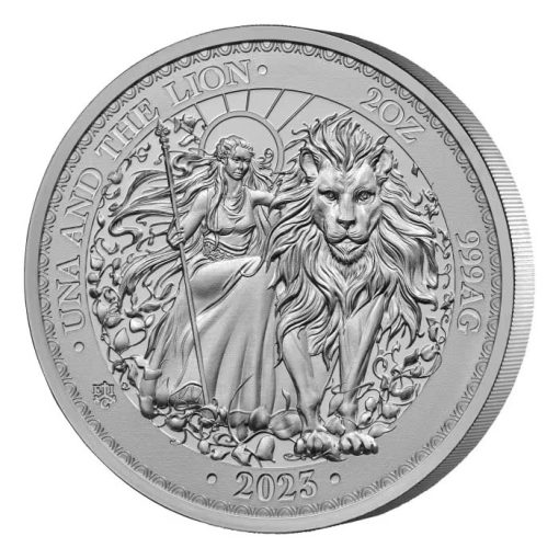 2023 (New) St. Helena Una and the Lion Silver 2 oz Coin