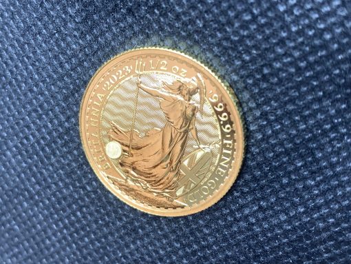 SOLD【3日以内に発送】2023年 (新品) イギリス「ブリタニア」純金 1/2オンス 金貨 (エリザベス２世) #8474 - 画像 (7)