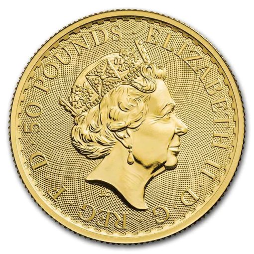 【3 Day Ship】2023 (New) Great Britain Britannia Gold 1/2 oz Coin (Elizabeth II) #8473 - Image 2