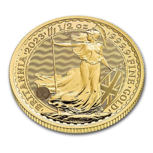 【3 Day Ship】2023 (New) Great Britain Britannia Gold 1/2 oz Coin (Elizabeth II) #8473 - Image 3