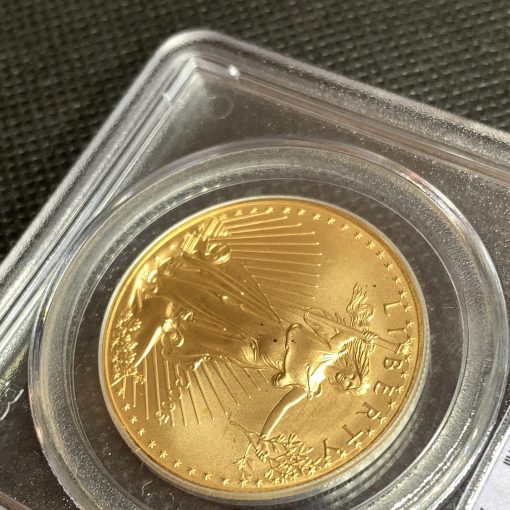 【3日以内に発送】2005年 (新品) アメリカ「イーグル」純金 1オンス 金貨 PCGS MS69 (ファーストストライク) #8412 - 画像 (3)