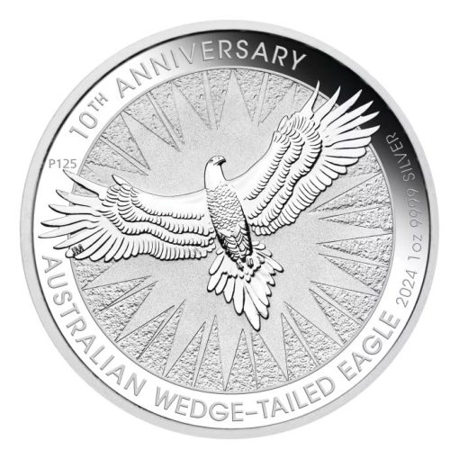 2024 (New) Australian Wedge-Tailed Eagle 10th Anniversary 1 oz Silver Coin