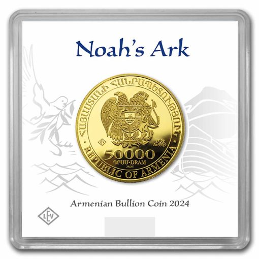 【3 Day Ship】2024 (New) Armenian Noah's Ark Gold 1 oz Coin - Image 4