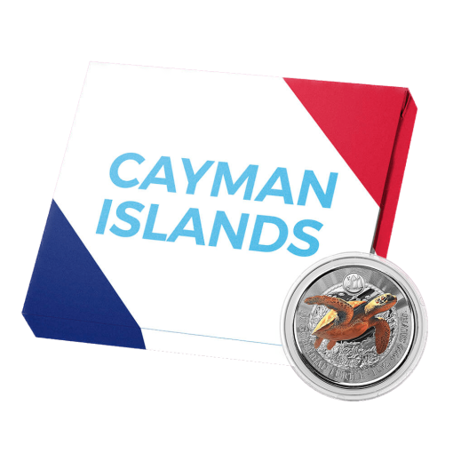 2023 (New) Cayman Islands Loggerhead Turtle Silver 1 oz Color Proof Coin - Image 6