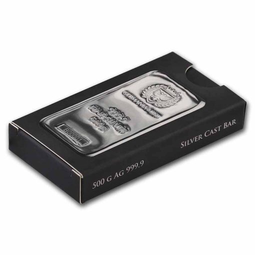 【3 Day Ship】(New) Germania Silver 500g Cast Bar - Image 3