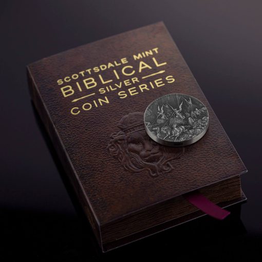 2023 (New) Bible Series Zechariah's Vision of the Chariots Silver 2 oz Antique Coin - Image 5