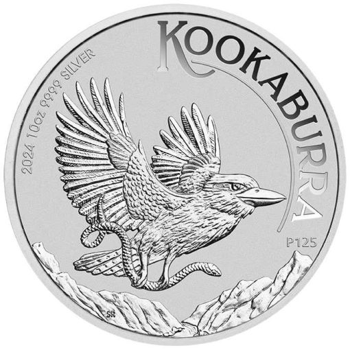 【3 Day Ship】2024 (New) Australian Kookaburra Perth Mint 10 oz Silver Coin