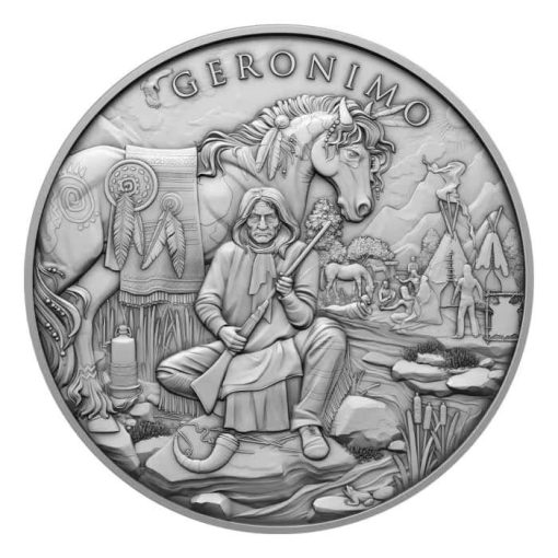 (New) Legendary Warriors Geronimo Silver 1 oz Round