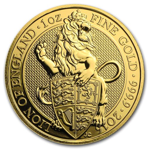 【3 Day Ship】2016 (New) Great Britain Queens Beast The Lion Gold 1 oz Coin